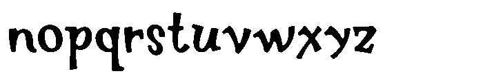 Childmar Bold Round Font LOWERCASE