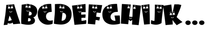 Children smile Regular Font LOWERCASE