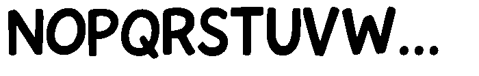 Childrens scribbles children's scribbles Regular Font UPPERCASE