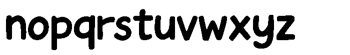 Childrens scribbles children's scribbles Regular Font LOWERCASE