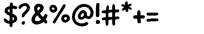 Childrens scribbles children's scribbles Style 1 Font OTHER CHARS