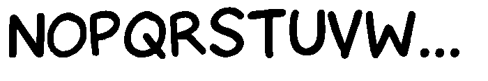 Childrens scribbles children's scribbles Style 1 Font UPPERCASE