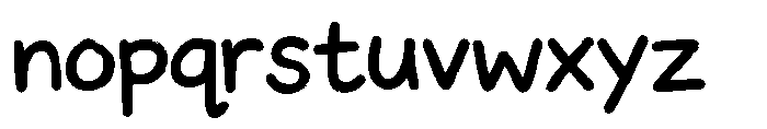 Childrens scribbles children's scribbles Style 1 Font LOWERCASE