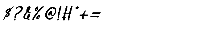 Chiler Spark Italic Font OTHER CHARS