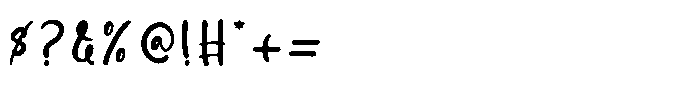 Chiler Spark Regular Font OTHER CHARS