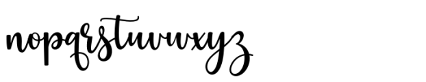 Chili Script Font LOWERCASE