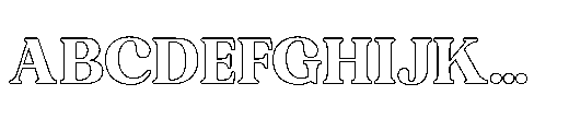 Chill Club Outlined Font UPPERCASE