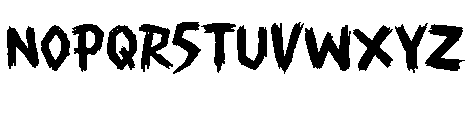 Chiller Mark Slashed Chiller Mark Regular Font UPPERCASE