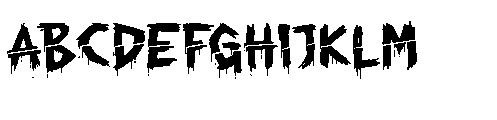 Chiller Mark Slashed Regular Font UPPERCASE