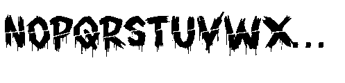 Chiller Mark Slashed Regular Font UPPERCASE