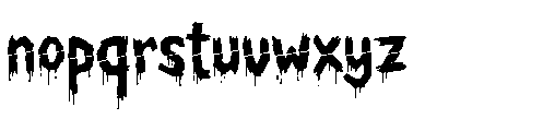 Chiller Mark Slashed Regular Font LOWERCASE