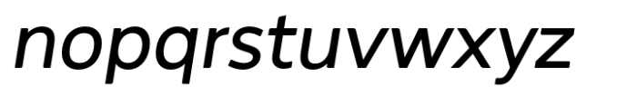 Chilloxine Medium Italic Font LOWERCASE