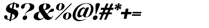 Chilton Black Italic Font OTHER CHARS