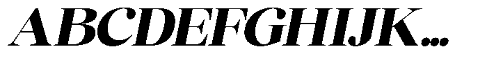 Chilton Black Italic Font UPPERCASE