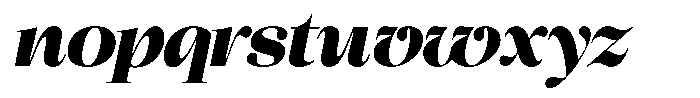 Chilton Black Italic Font LOWERCASE
