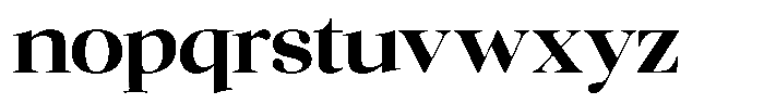 Chilton Bold Font LOWERCASE