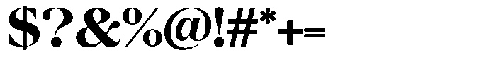 Chilton Extra Bold Font OTHER CHARS