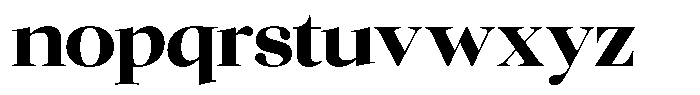 Chilton Extra Bold Font LOWERCASE