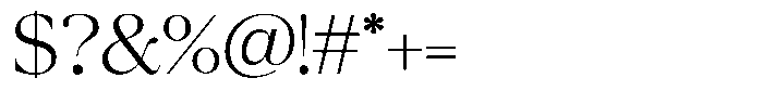Chilton Extra Light Font OTHER CHARS