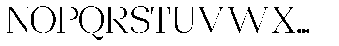 Chilton Extra Light Font UPPERCASE