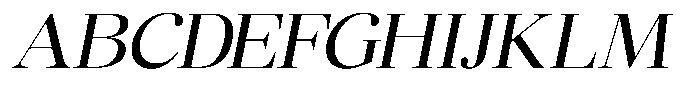 Chilton Italic Font UPPERCASE