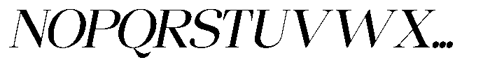 Chilton Italic Font UPPERCASE