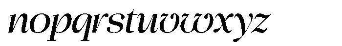 Chilton Italic Font LOWERCASE