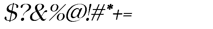 Chilton Light Italic Font OTHER CHARS