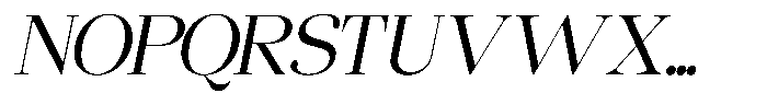 Chilton Light Italic Font UPPERCASE