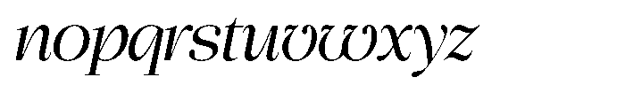 Chilton Light Italic Font LOWERCASE