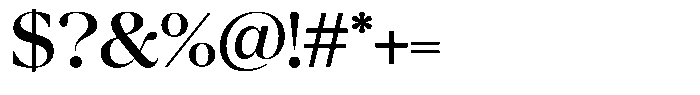 Chilton Medium Font OTHER CHARS