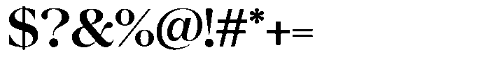 Chilton Semi Bold Font OTHER CHARS