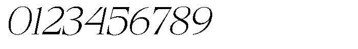 Chilton Thin Italic Font OTHER CHARS