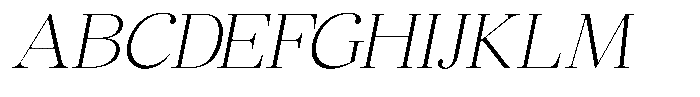 Chilton Thin Italic Font UPPERCASE