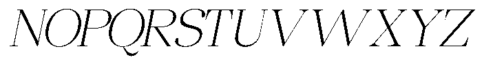 Chilton Thin Italic Font UPPERCASE