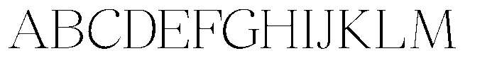 Chilton Thin Font UPPERCASE