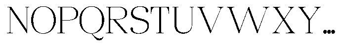 Chilton Thin Font UPPERCASE