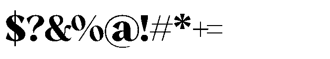 Chimango Bold Font OTHER CHARS