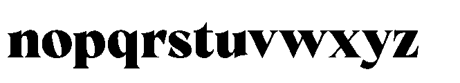 Chimango Extra Bold Font LOWERCASE