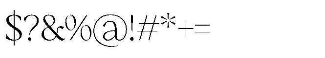 Chimango Light Font OTHER CHARS