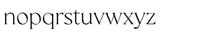 Chimango Light Font LOWERCASE