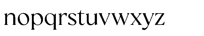 Chimango Regular Font LOWERCASE