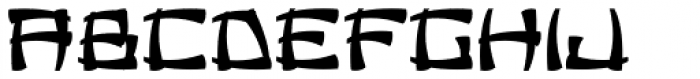 Chinese Menu JNL Font UPPERCASE