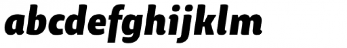 Chino Pro Black Italic Font LOWERCASE