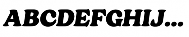 Chinook Extra Bold Italic Font UPPERCASE