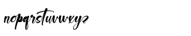 Chinstrap Stucky Italic Font LOWERCASE