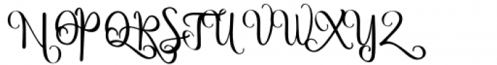 Chinthia White Regular Font UPPERCASE