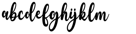 Chinthiya Script  Bold Font LOWERCASE