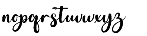 Chinthiya Script Distort Font LOWERCASE