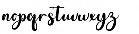 Chinthiya Script Regular Font LOWERCASE